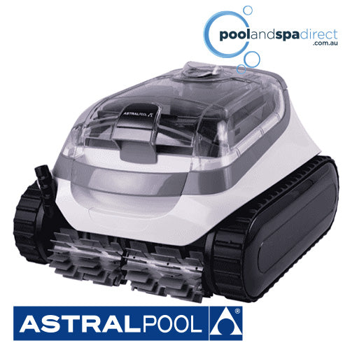 AstralPool QB800 Robotic Pool Cleaner | 15m Cable with Swivel + Caddy + Auto Lift Function - Dual Filtration 150 & 60 Micron Filters